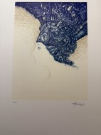 Πορτρέτο κοπέλας, 1991, λιθογραφία-πλάκα 39 x 29 εκ., 70 x 50 εκ., αρ. κτ. 4376