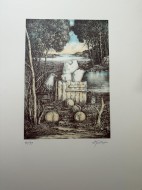 Τοπίο, 1991, λιθογραφία 38/38 - πλάκα 35.5 x 25 εκ., 70 x 50 εκ., αρ. κτ. 4381