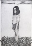 Τα σουβλιά, 2017, μολύβι σε χαρτί, 100 Χ 70 εκ., αρ. κτ. 4372