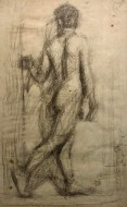 Γυμνό νέου, 1965, μολύβι σε χαρτί, 57.5 x 36 εκ., αρ. κτ. 3910
