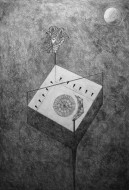 The box, 2013, μολύβι σε καμβά, 100 Χ 70 εκ., αρ. κτ. 3733