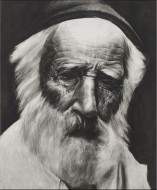 Καμένος απο την τέχνη (Γιαννούλης Χαλεπάς), 2007, φυσικό κάρβουνο σε χαρτί, 156 Χ 114 εκ., αρ. κτ. 4710
