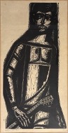 Ο τύπος, 1963, ξυλογραφία σε άγριο ξύλο 04/10, 83.5 Χ 42.5 εκ., αρ. κτ. 4739