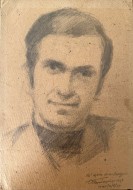 Πορτρέτο 1945, 04/05/1969, με αγάπη του Παναγιώτη, κάρβουνο σε χαρτόνι, 22.8 Χ 21 εκ., αρ. κτ. 4744 